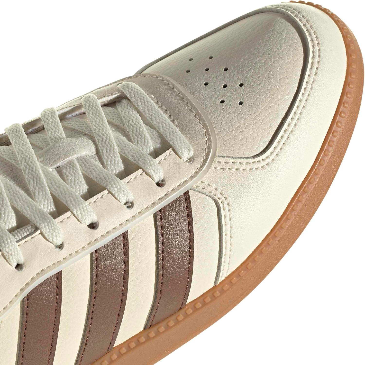 image:imageadidas Womens Breaknet Sleek SneakersCream WhitePreloved BrownGum