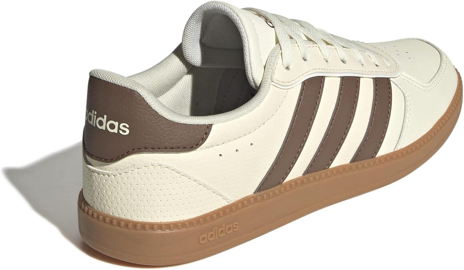 image:imageadidas Womens Breaknet Sleek SneakersCream WhitePreloved BrownGum