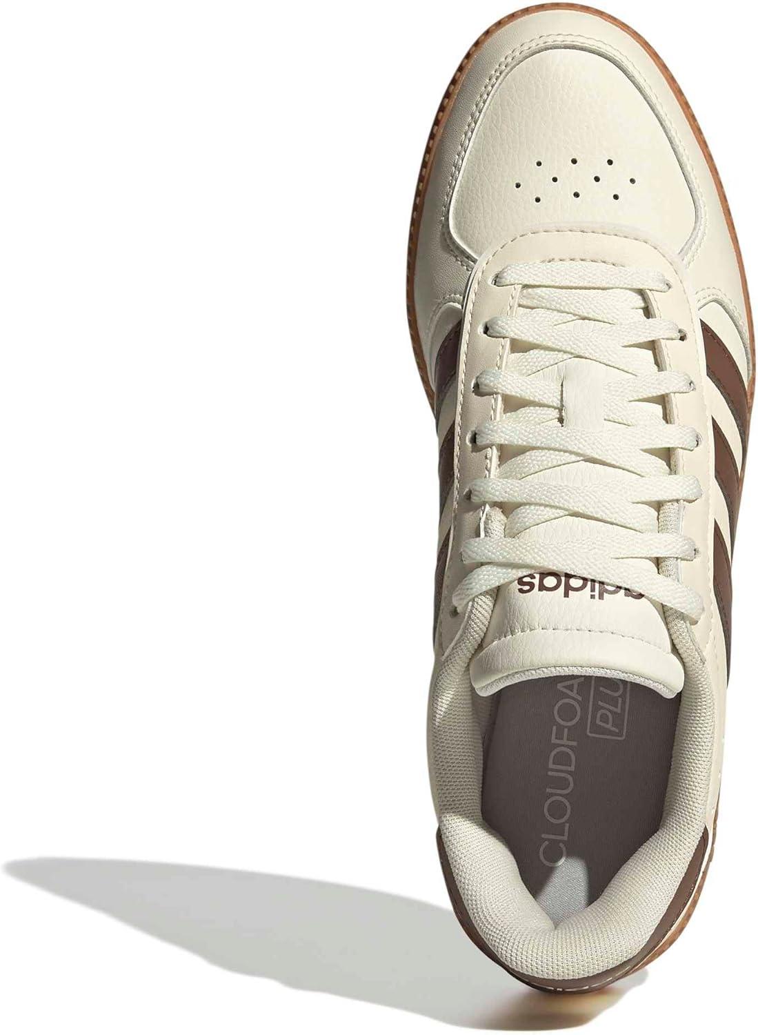 image:imageadidas Womens Breaknet Sleek SneakersCream WhitePreloved BrownGum