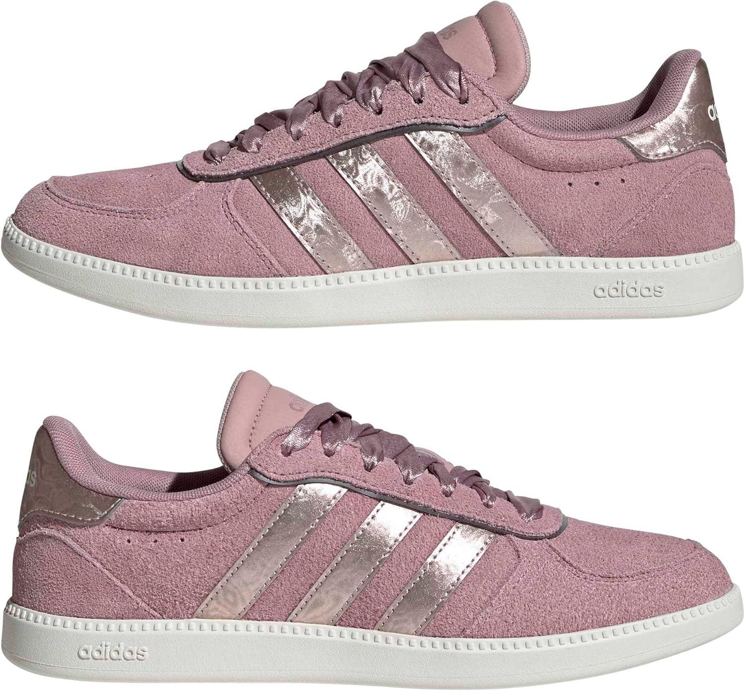 image:imageadidas Womens Breaknet Sleek SneakersMagic MauveDual LilacOff White