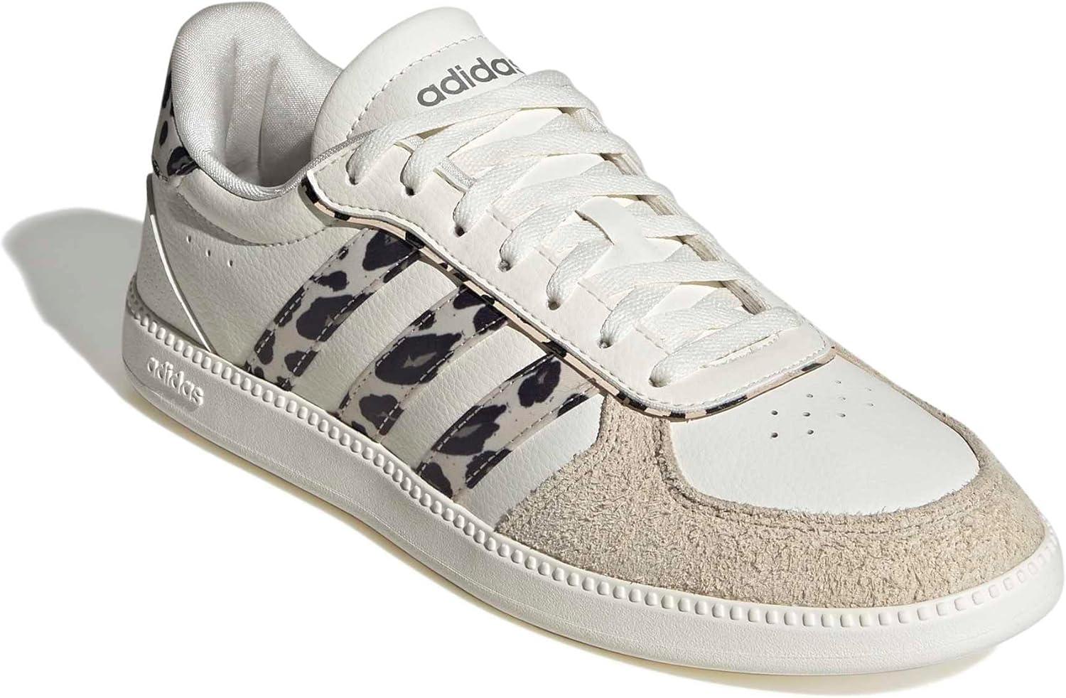 image:imageadidas Womens Breaknet Sleek SneakersWhiteCrystal LinenKhaki