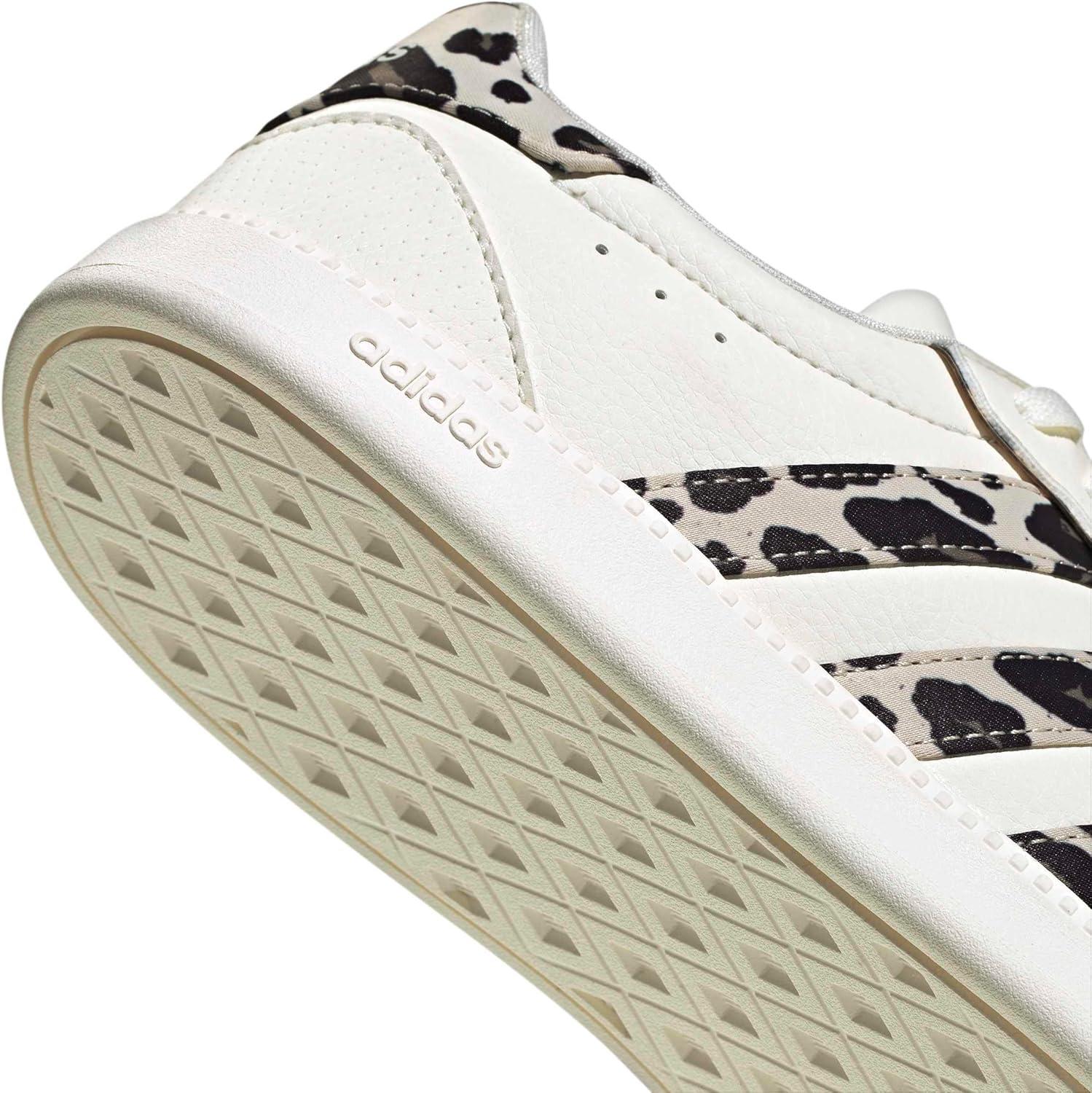 image:imageadidas Womens Breaknet Sleek SneakersWhiteCrystal LinenKhaki