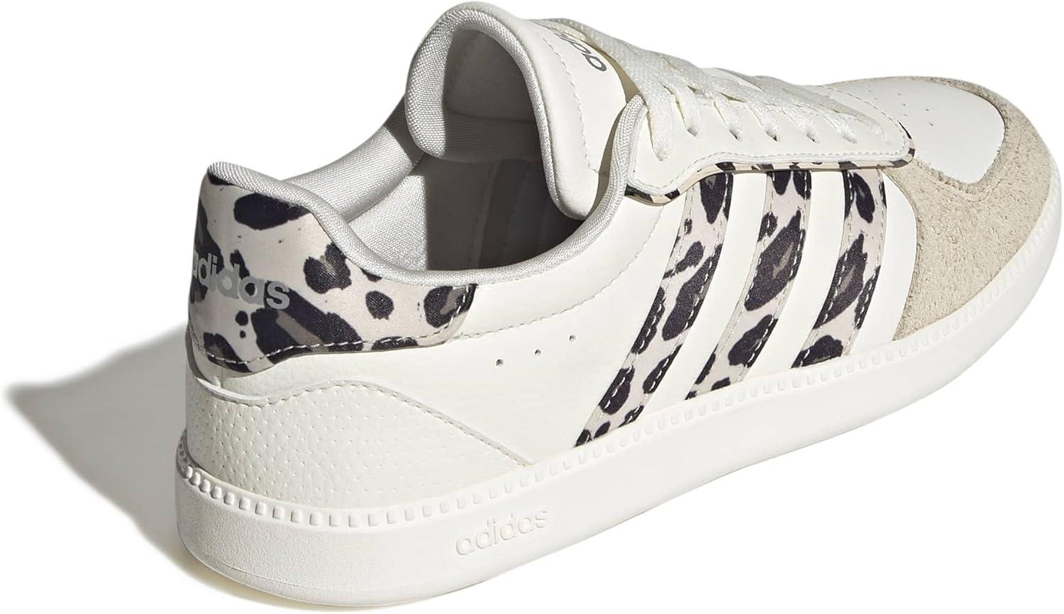 image:imageadidas Womens Breaknet Sleek SneakersWhiteCrystal LinenKhaki