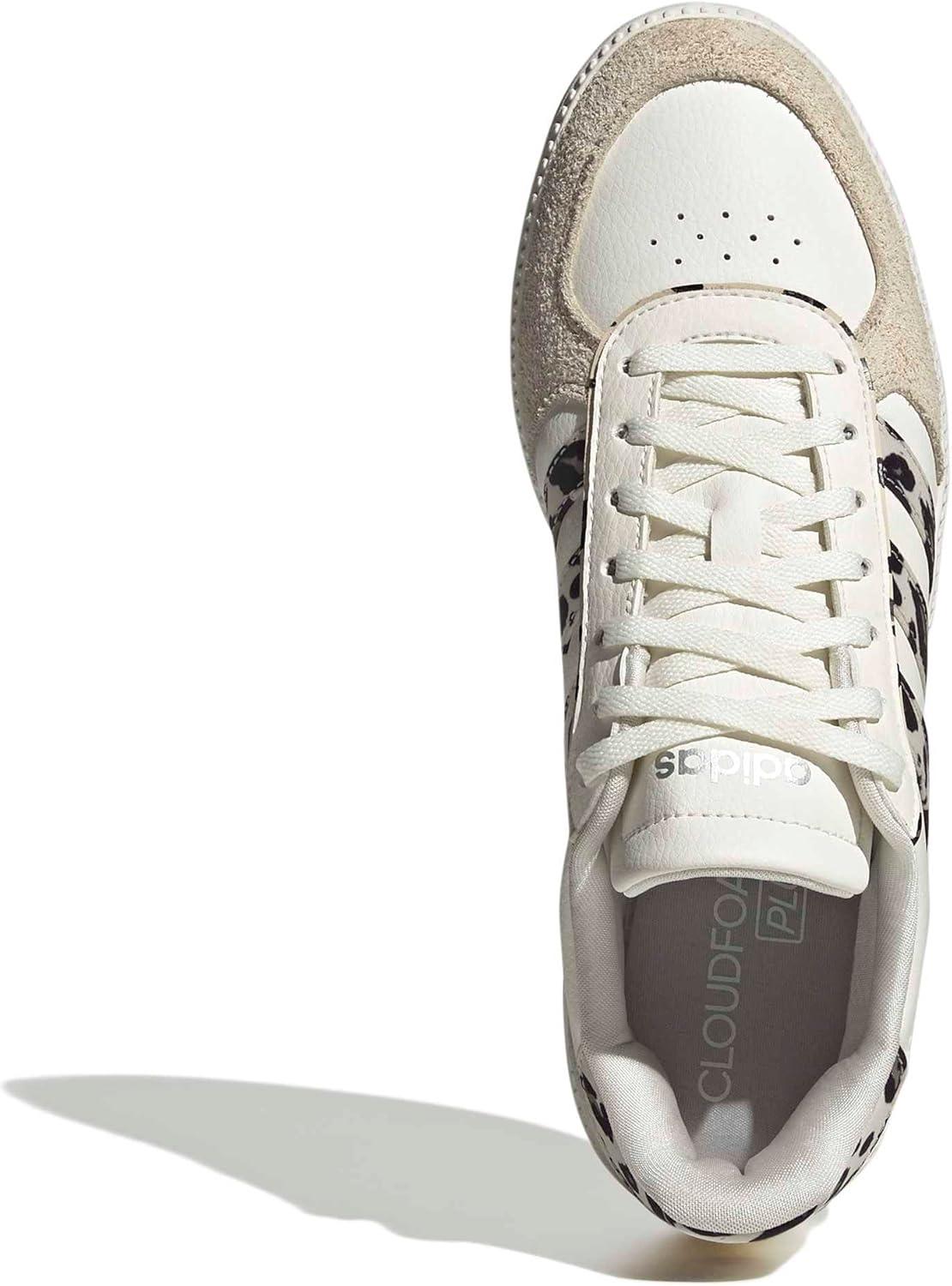 image:imageadidas Womens Breaknet Sleek SneakersWhiteCrystal LinenKhaki