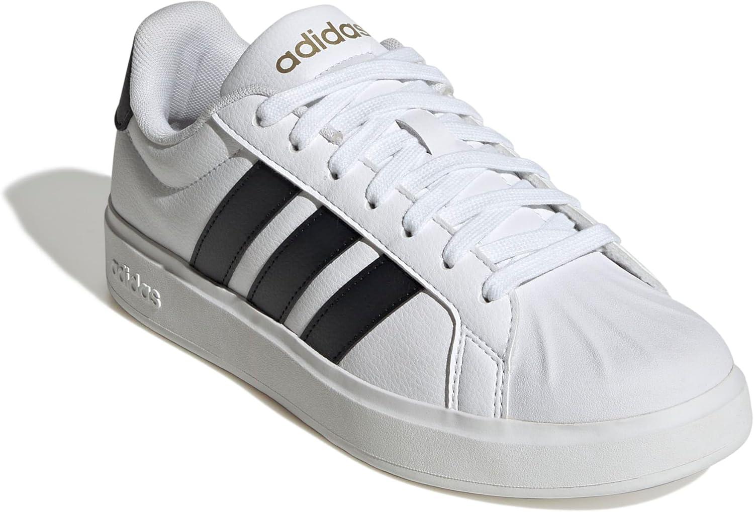 image:imageadidas Womens Streettalk Lace Up Sneakers Shoes Casual BlackFtwr White Core Black Gold Met