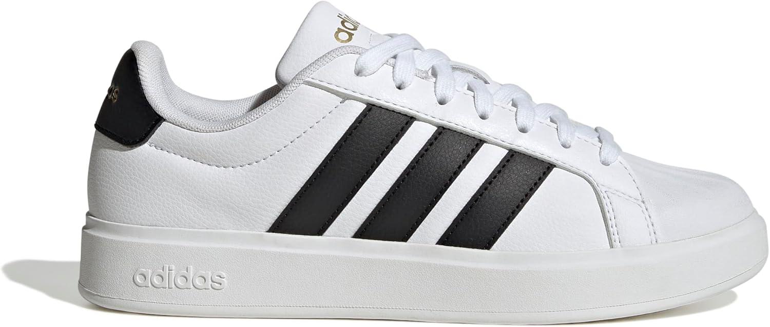 image:imageadidas Womens Streettalk Lace Up Sneakers Shoes Casual BlackFtwr White Core Black Gold Met