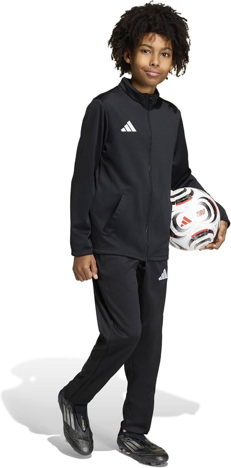 image:imageadidas boys Entrada 26 Track JacketBlackWhite