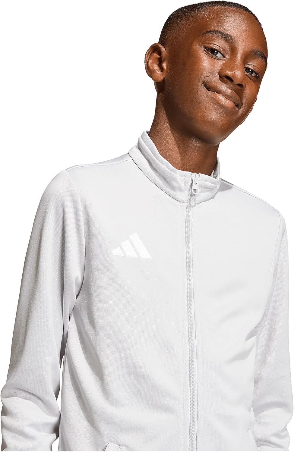 image:imageadidas boys Entrada 26 Track JacketTeam Light GreyWhite