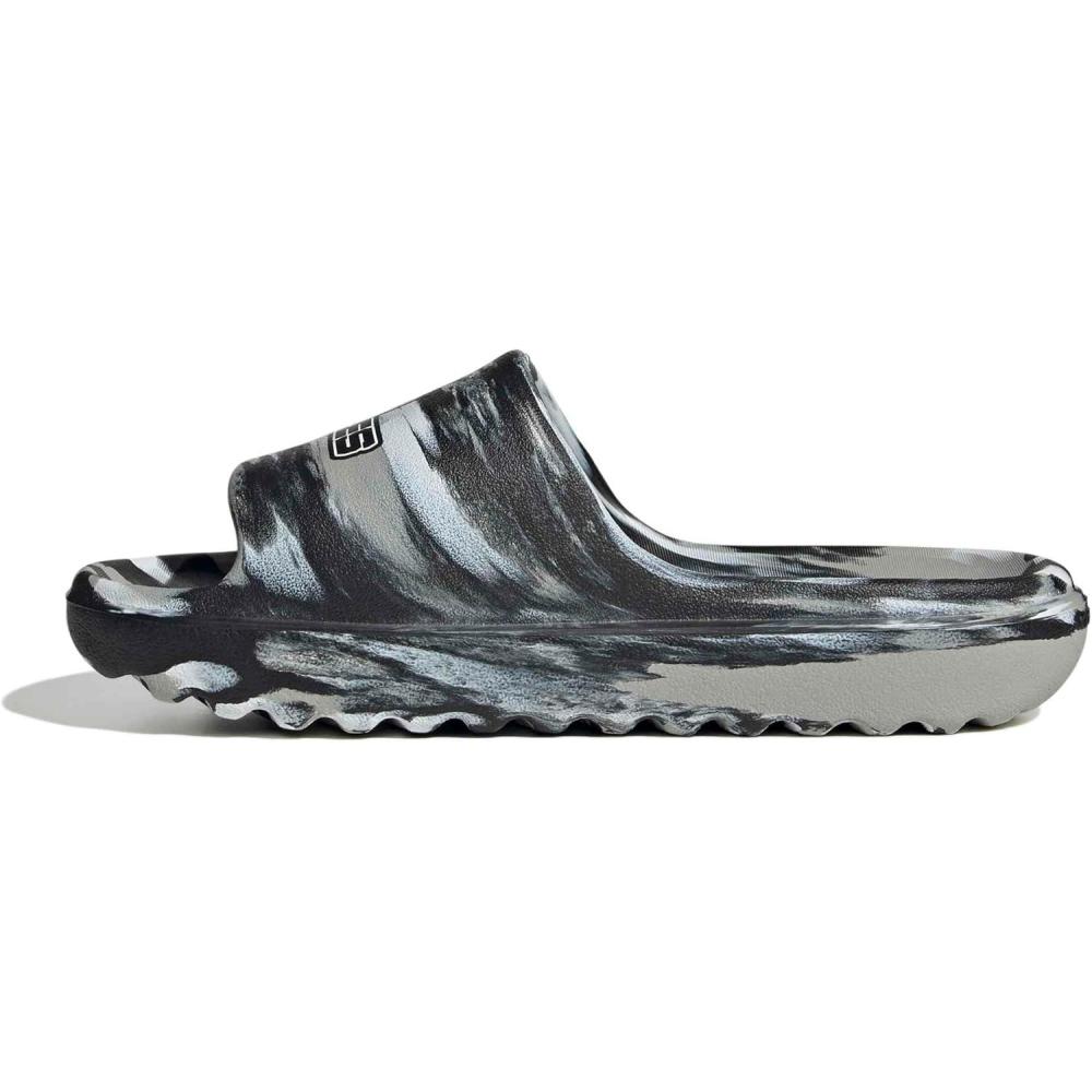 image:imageadidas Unisex Adult Adilette Lumia SlidesGreyBlackWhite