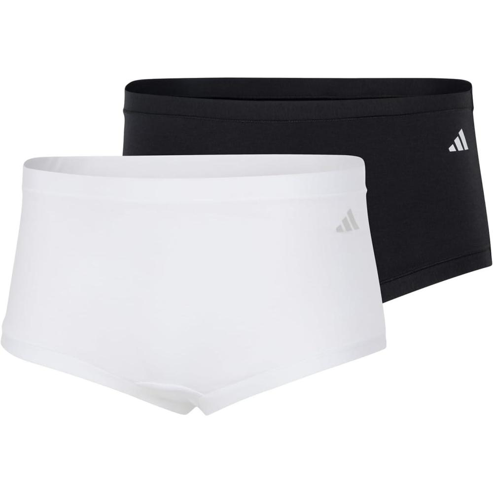 image:imageadidas Womens Active Modal Comfort Shortie 2Pack BlackWhite Medium