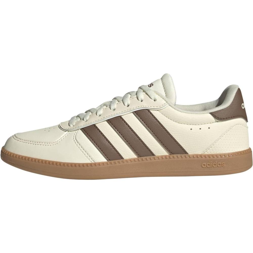 image:imageadidas Womens Breaknet Sleek SneakersCream WhitePreloved BrownGum