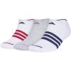 White/Active Maroon/Dark Blue/3-stripe/4