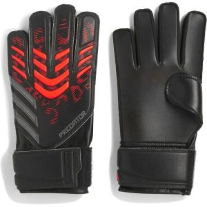 Adidas Unisex-Kids Training Predator Goalie Soccer Gloves(Black/Black/Lucid Red)