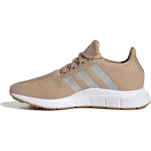 Adidas Womens Swift Run 1.0(Warm Sandstone/Silver Metallic/White)