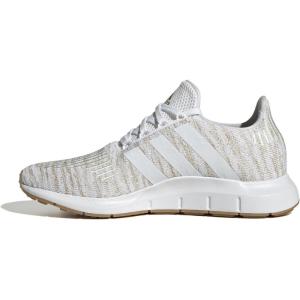 Adidas Womens Swift Run 1.0(White/Ivory/Gold Metallic)