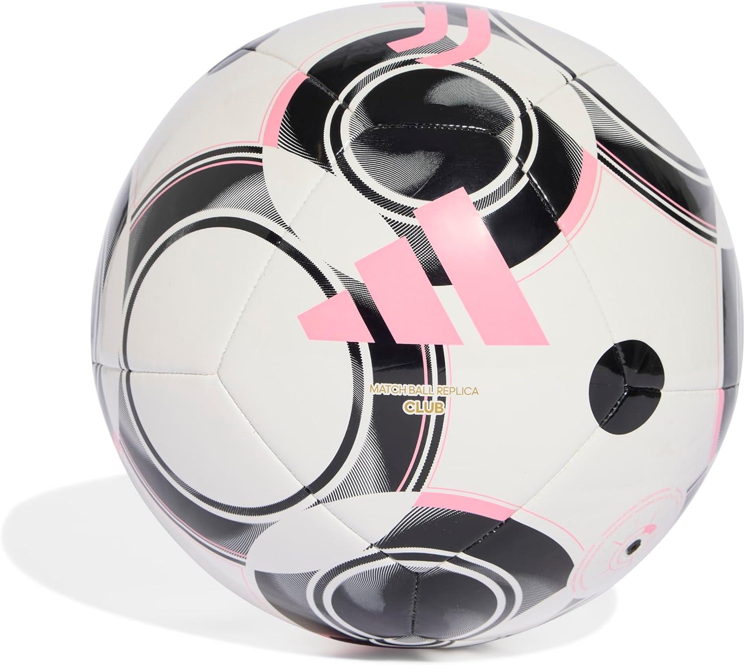 image:imageAdidas Juventus Home Club Soccer BallWhiteBlackBliss Pink