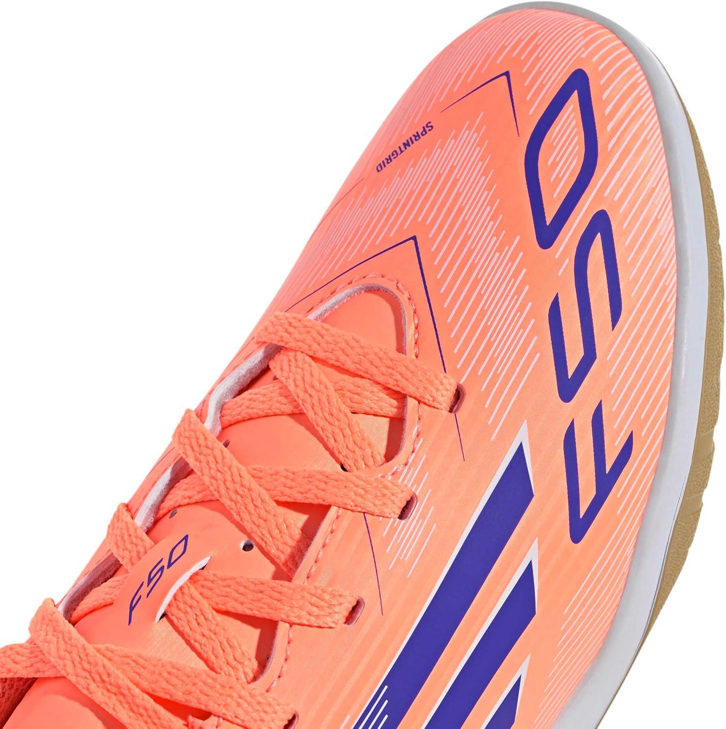 image:imageadidas Kids F50 Club IndoorBeam OrangeLucid BlueWhite