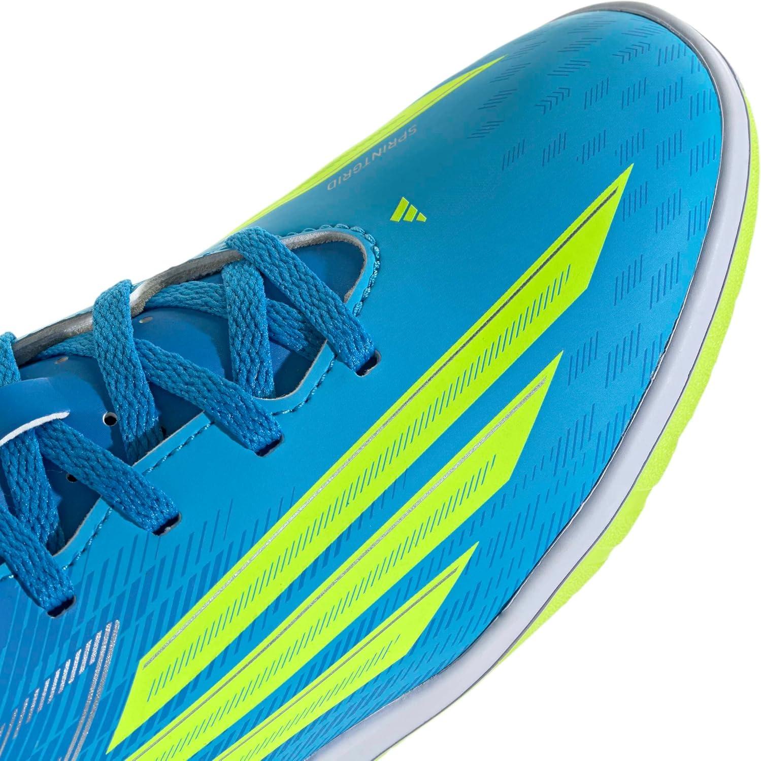 image:imageadidas Kids F50 Club IndoorLucid Ray BlueTeam Solar YellowLucid Aquamarine