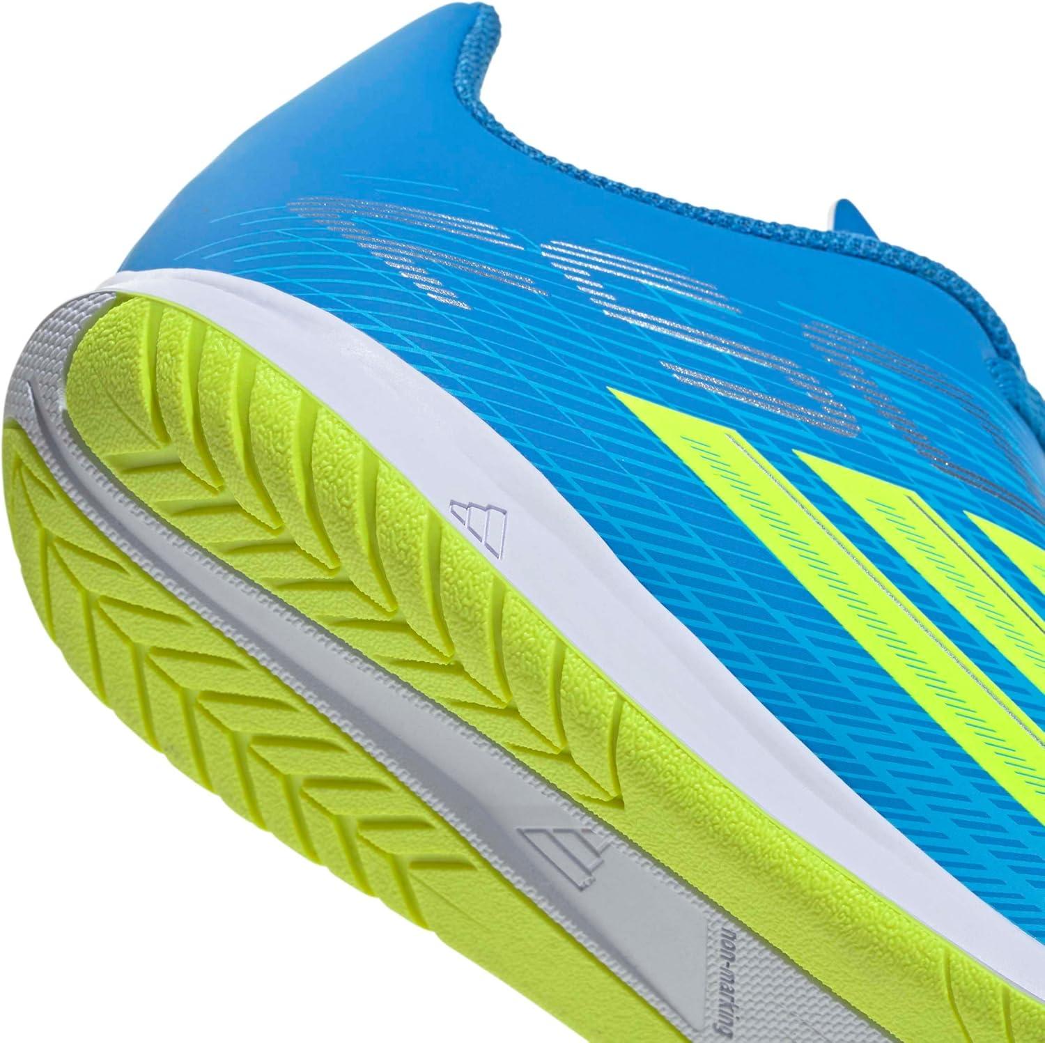 image:imageadidas Kids F50 Club IndoorLucid Ray BlueTeam Solar YellowLucid Aquamarine
