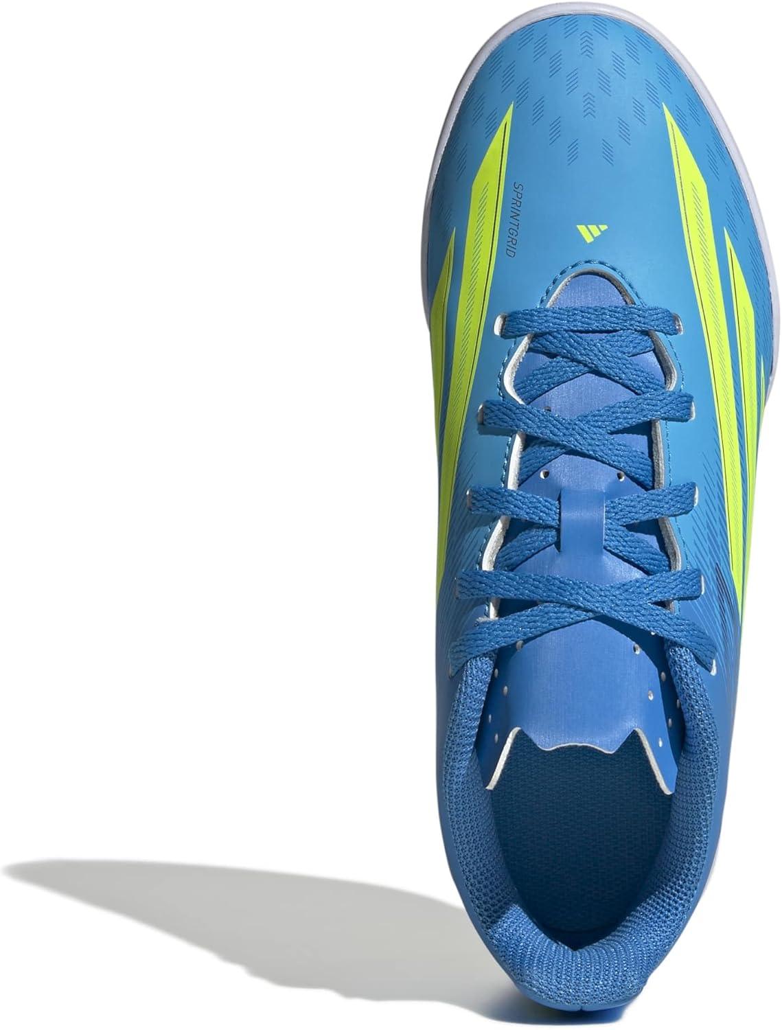image:imageadidas Kids F50 Club IndoorLucid Ray BlueTeam Solar YellowLucid Aquamarine