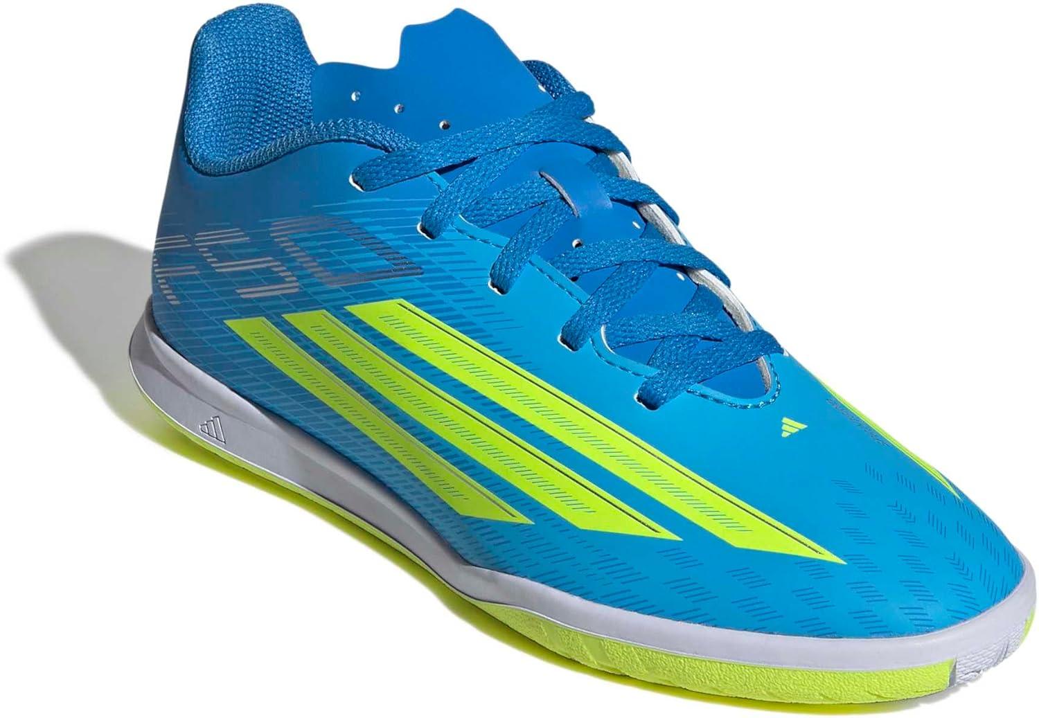 image:imageadidas Kids F50 Club IndoorLucid Ray BlueTeam Solar YellowLucid Aquamarine