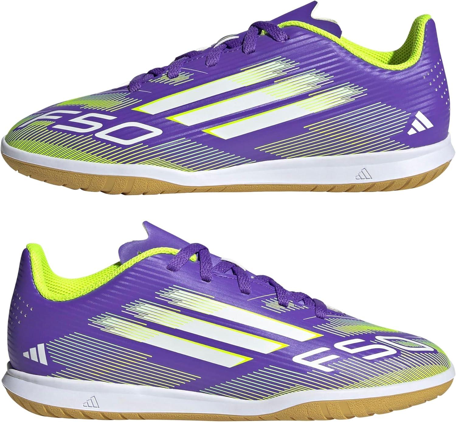 image:imageadidas Kids F50 Club IndoorPurple RushWhiteLucid Lemon