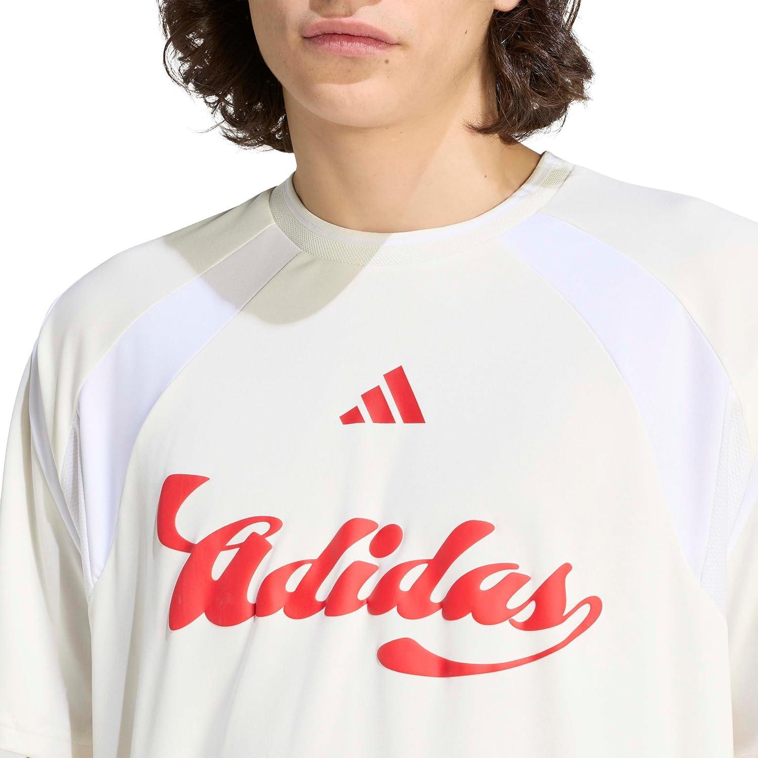 image:imageadidas Mens World Cup 2026 Fan ApparelOff WhiteWhiteTeam Collegiate Red
