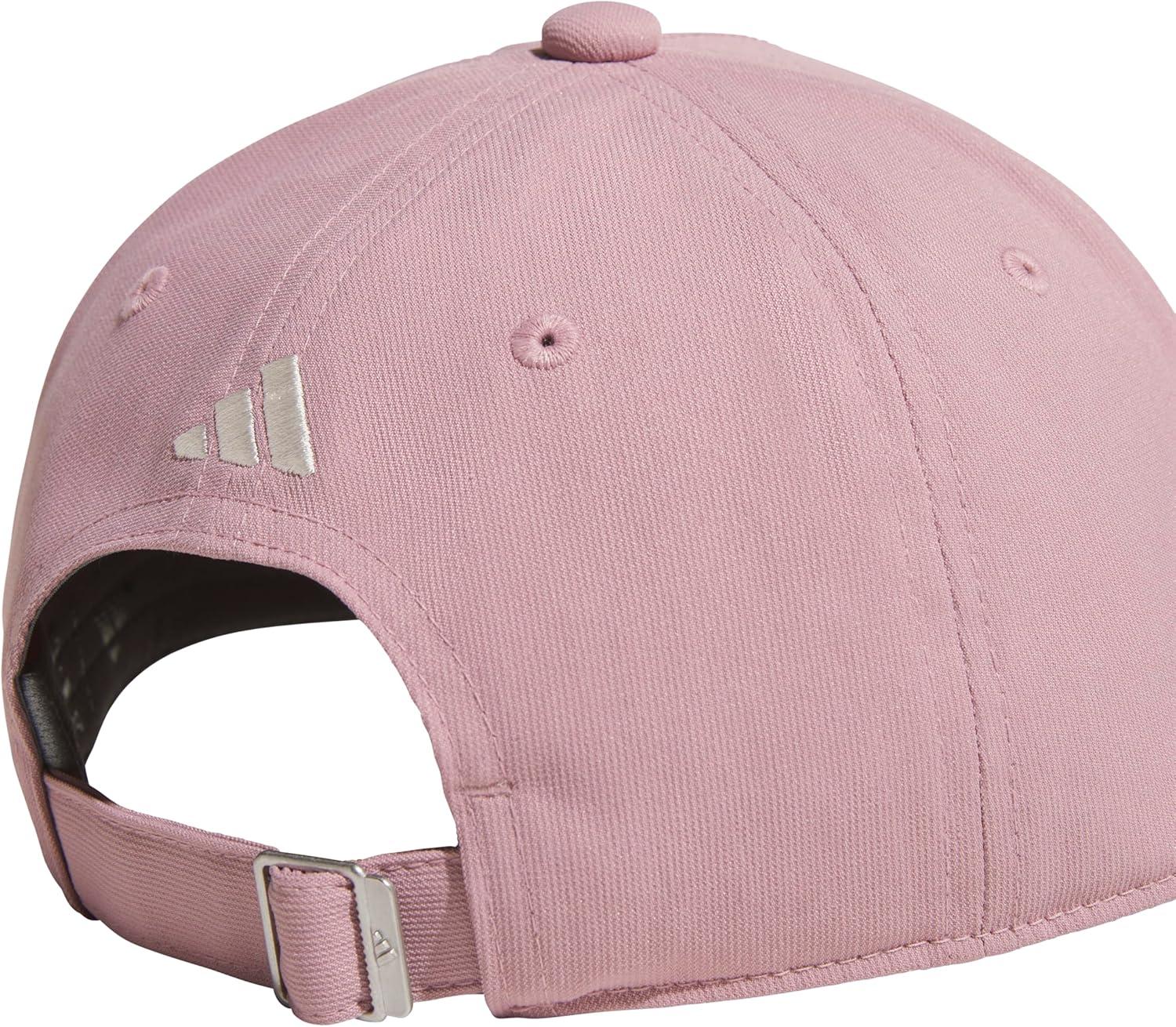 image:imageadidas Womens Sport Essentials Baseball Cap Athletic Relaxed Strapback HatMagic Mauve PurpleWonder Alumina GreyWhite
