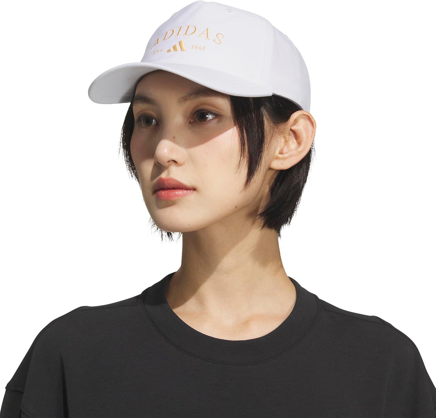 image:imageadidas Womens Sport Essentials Baseball Cap Athletic Relaxed Strapback HatOff WhiteSemi Ice Tangerine Orange