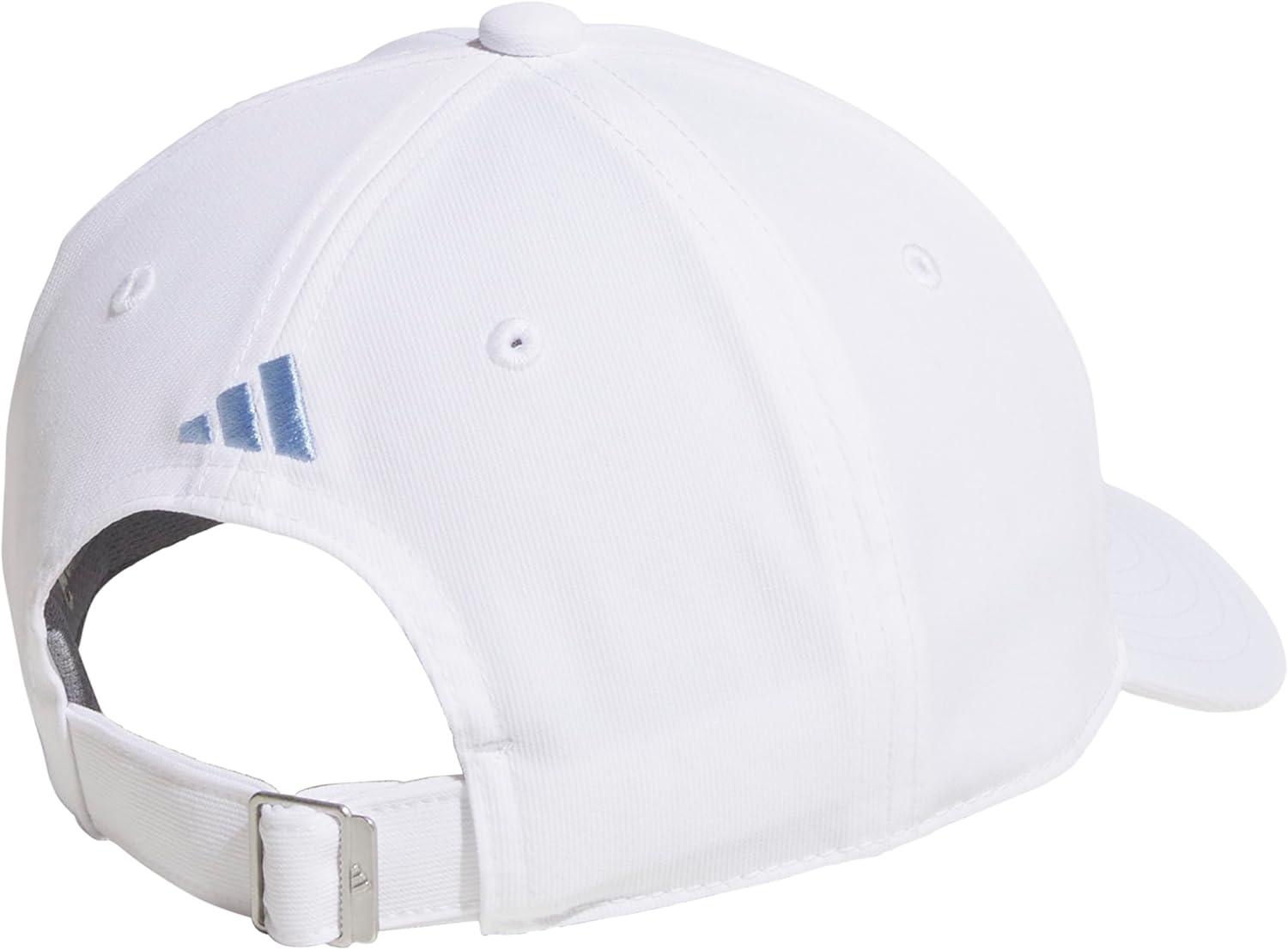image:imageadidas Womens Sport Essentials Baseball Cap Athletic Relaxed Strapback HatWhiteDark BlueGlow Blue