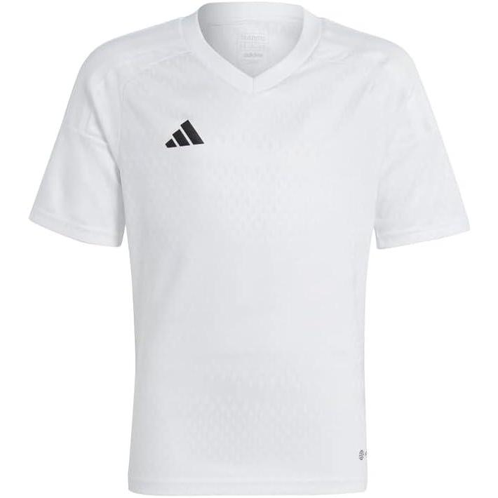 image:imageadidas Kids Boys Tiro23 Competition V Neck Short Sleeve Jersey Soccer Cleats Breathable GreyWhite
