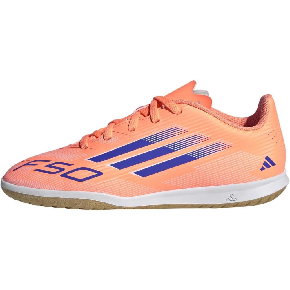image:imageadidas Kids F50 Club IndoorBeam OrangeLucid BlueWhite