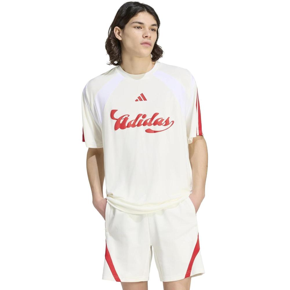 image:imageadidas Mens World Cup 2026 Fan ApparelOff WhiteWhiteTeam Collegiate Red