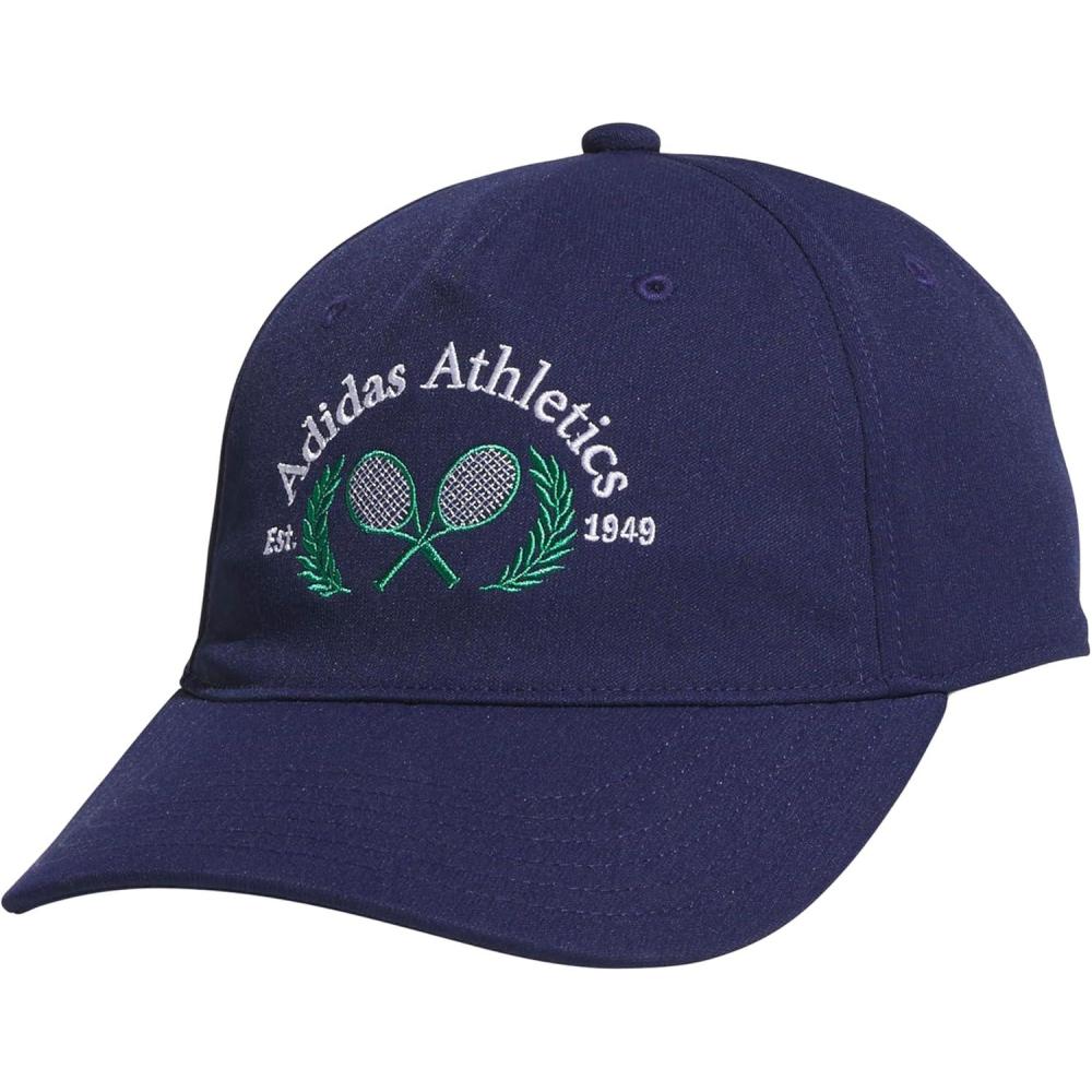 image:imageadidas Womens Sport Essentials Baseball Cap Athletic Relaxed Strapback HatDark BlueCourt GreenWhite