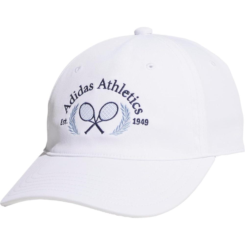 image:imageadidas Womens Sport Essentials Baseball Cap  Athletic Relaxed Strapback HatWhiteDark BlueGlow Blue