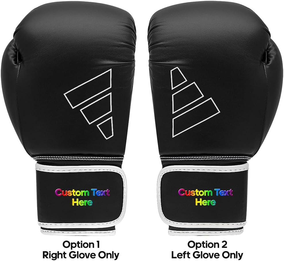 image:imageAdidas Custom Boxing Gloves Hybrid 80 for Boxing Kickboxing MMA Bag Training amp Fitness Custom Boxing Gloves for Gifts SouvenirsBlack White