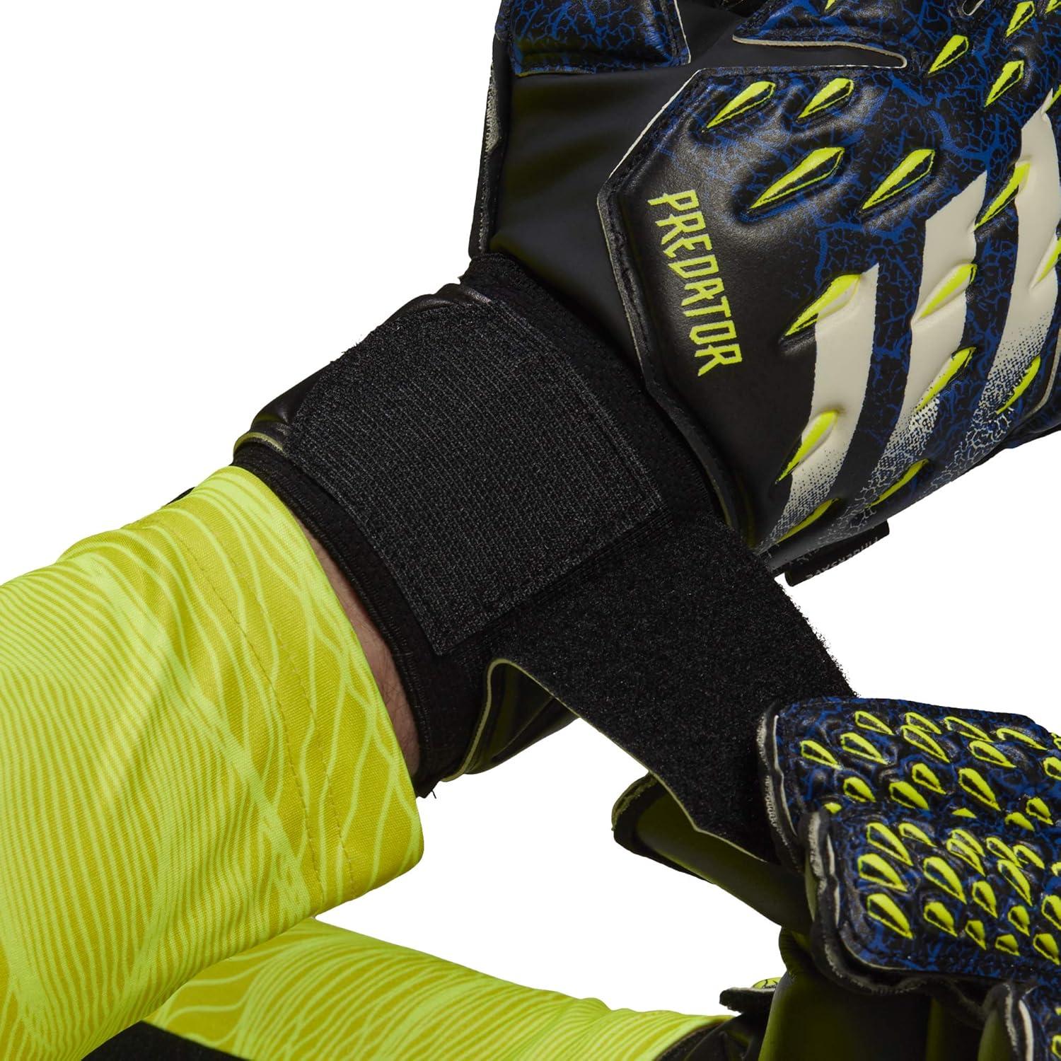 image:imageadidas Predator Top Training Soccer Goalkeeper GlovesBlackTeam Royal BlueSolar YellowWhite