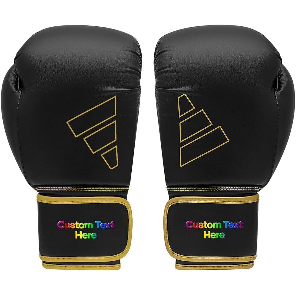 image:imageAdidas Custom Boxing Gloves Hybrid 80 for Boxing Kickboxing MMA Bag Training amp Fitness Custom Boxing Gloves for Gifts SouvenirsBlack Gold
