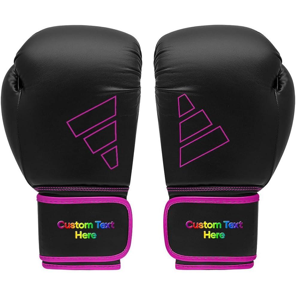 image:imageAdidas Custom Boxing Gloves Hybrid 80 for Boxing Kickboxing MMA Bag Training amp Fitness Custom Boxing Gloves for Gifts SouvenirsBlack Pink