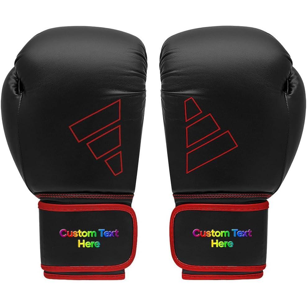 image:imageAdidas Custom Boxing Gloves Hybrid 80 for Boxing Kickboxing MMA Bag Training amp Fitness Custom Boxing Gloves for Gifts SouvenirsBlack Red