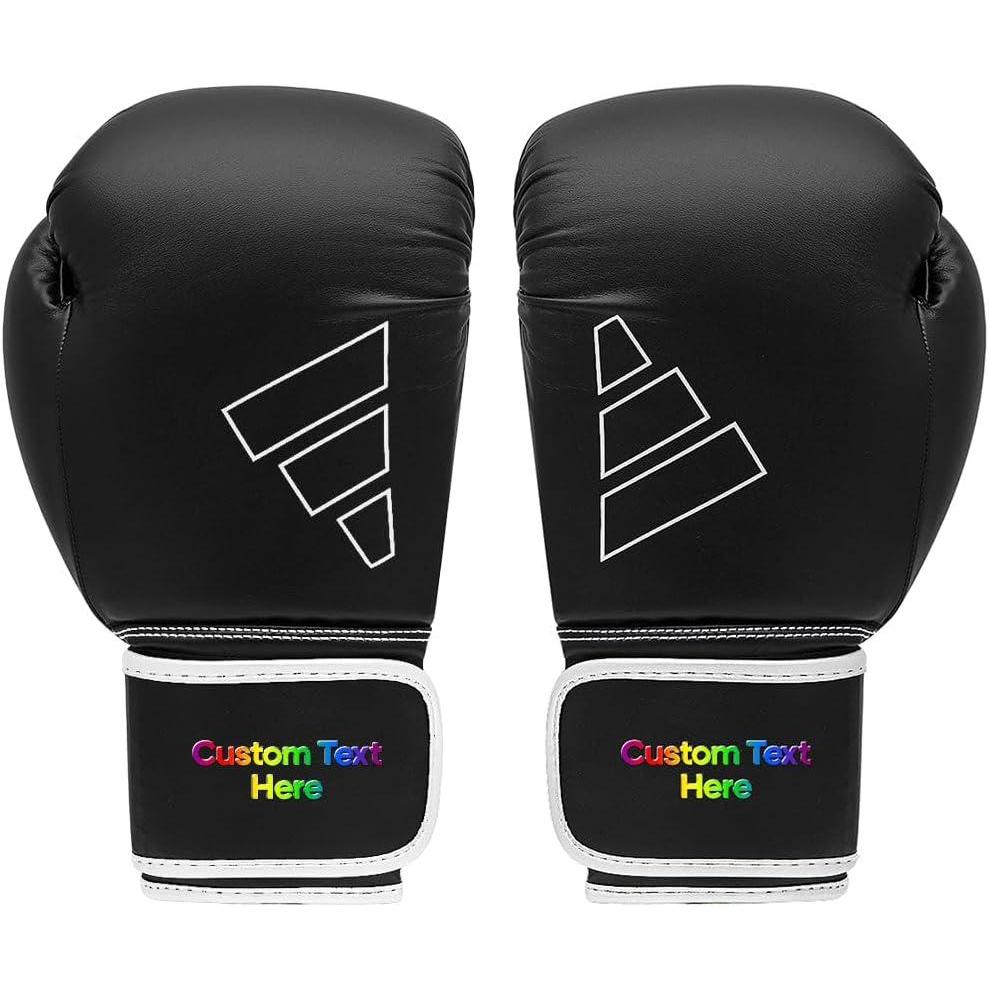 image:imageAdidas Custom Boxing Gloves Hybrid 80 for Boxing Kickboxing MMA Bag Training amp Fitness Custom Boxing Gloves for Gifts SouvenirsBlack White