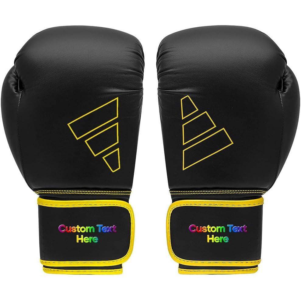 image:imageAdidas Custom Boxing Gloves Hybrid 80 for Boxing Kickboxing MMA Bag Training amp Fitness Custom Boxing Gloves for Gifts SouvenirsBlack Yellow