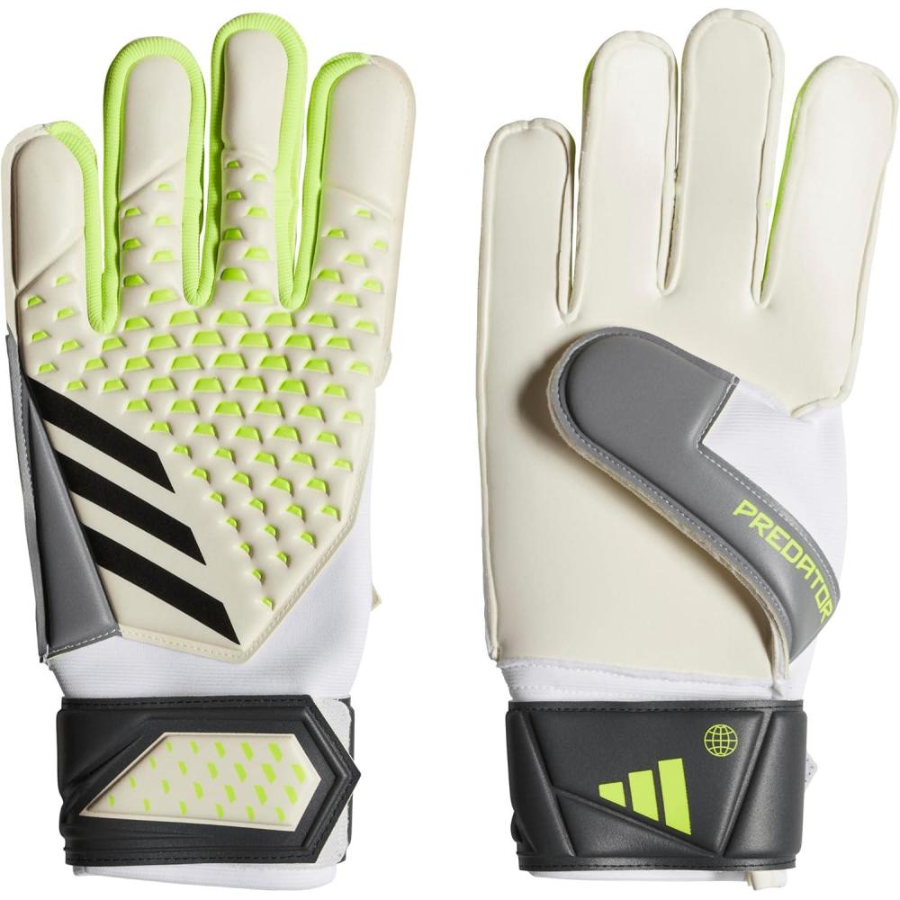 image:imageadidas Predator Top Training Soccer Goalkeeper GlovesWhiteLucid LemonBlack