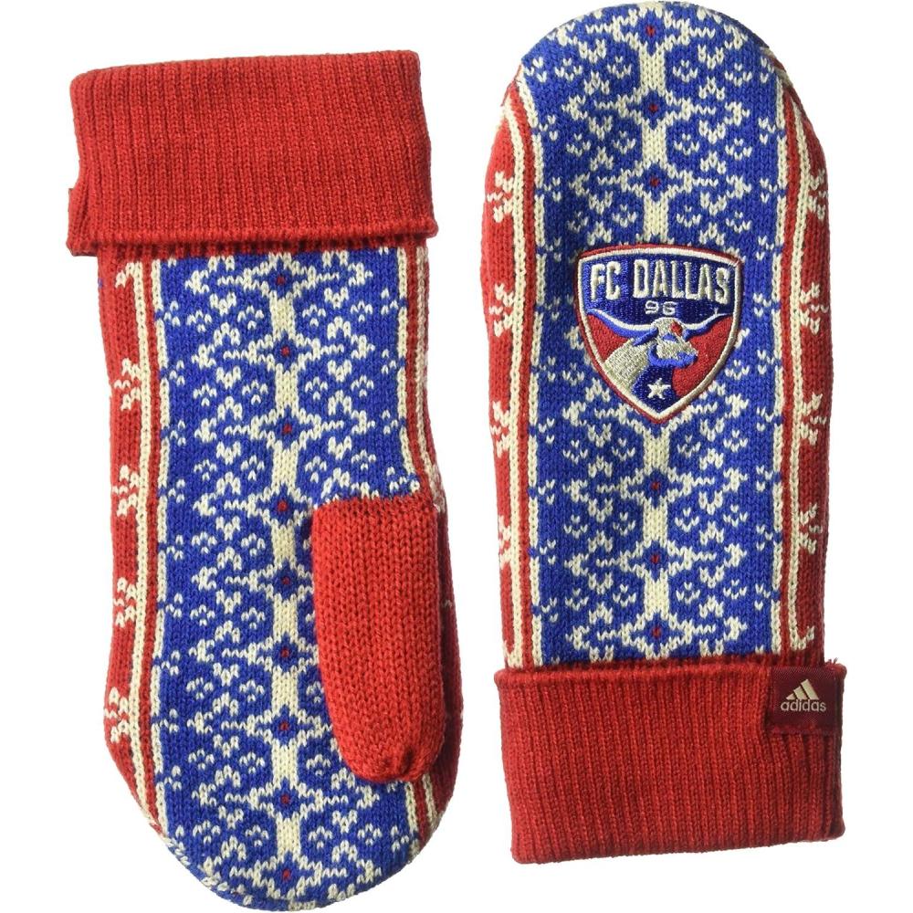 image:imageadidas Fair Isle MittenRedRoyal