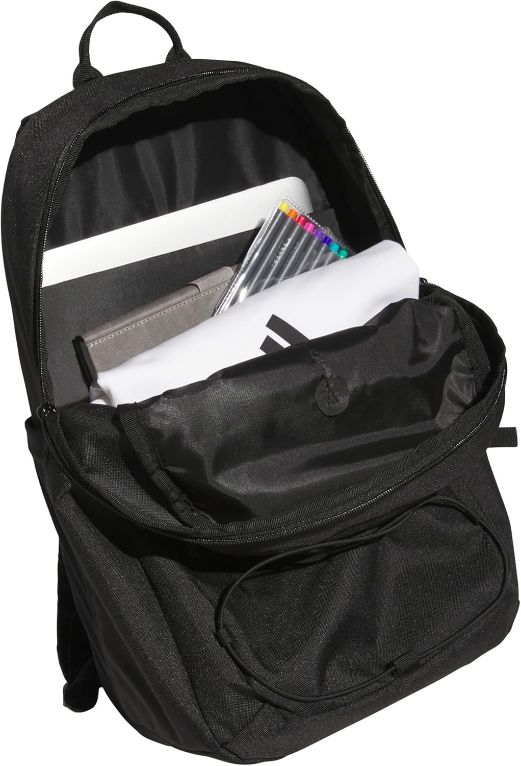image:imageadidas Amplifier Backpack for Laptop School and Gym 28LBlackGold MetallicBungie
