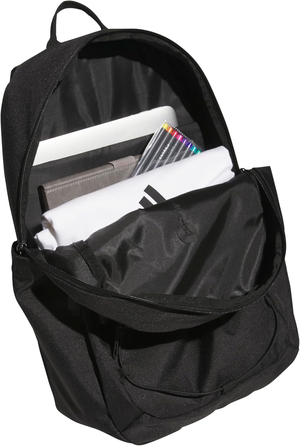 image:imageadidas Amplifier Backpack for Laptop School and Gym 28LBlackWhiteBungie