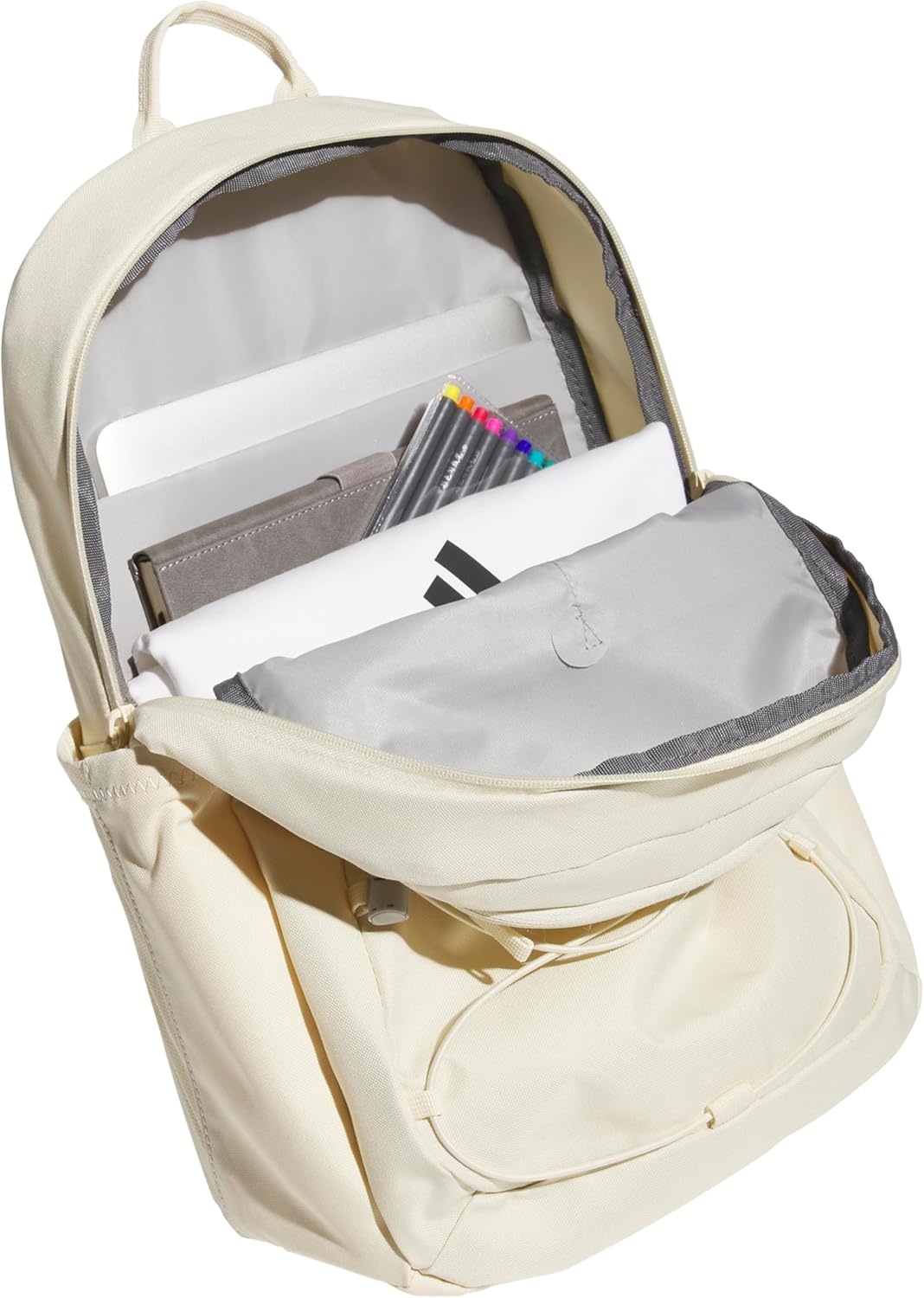 image:imageadidas Amplifier Backpack for Laptop School and Gym 28LWarm Vanilla YellowWhiteBungie