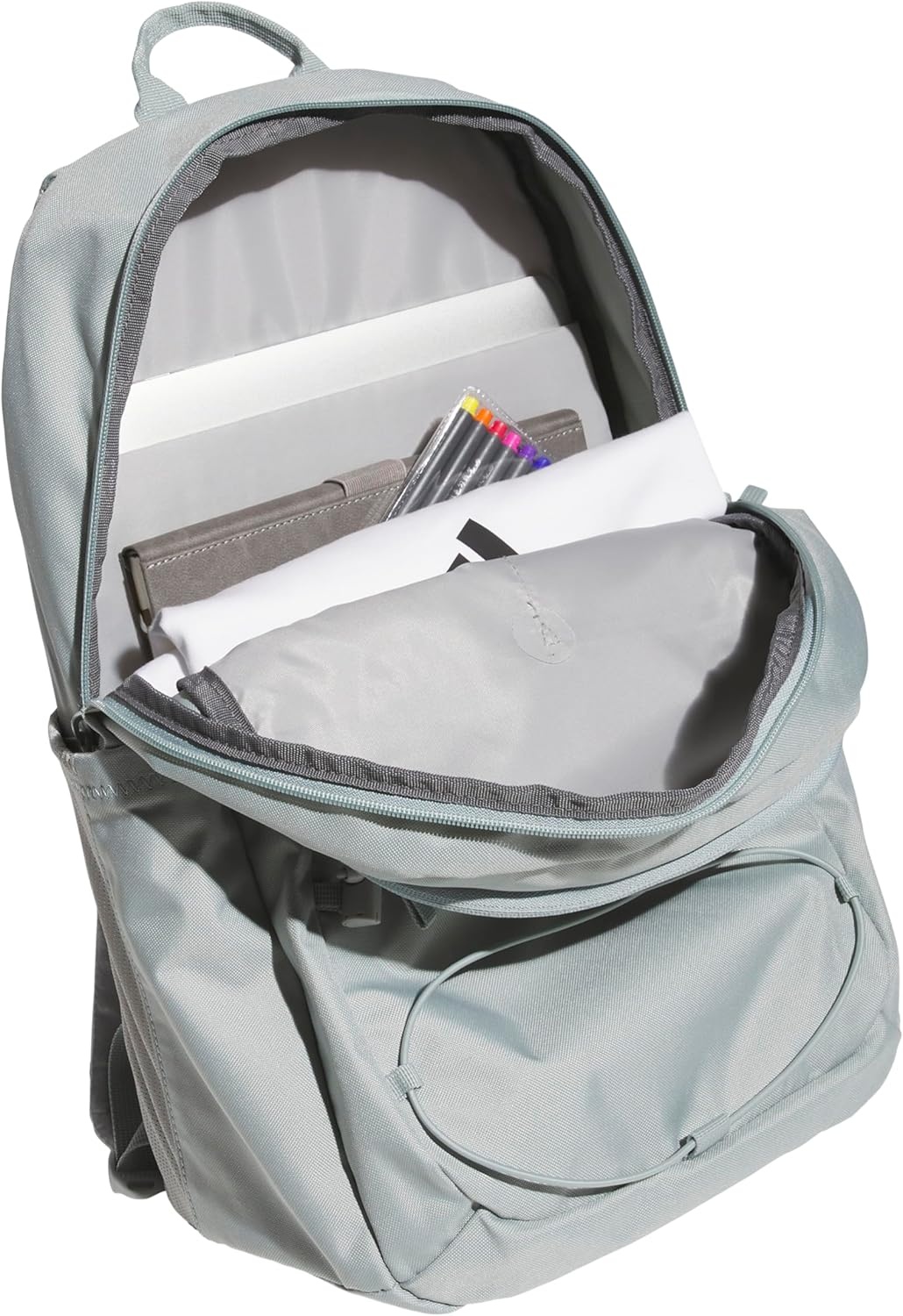 image:imageadidas Amplifier Backpack for Laptop School and Gym 28LWonder Sage GreenWhiteBungie