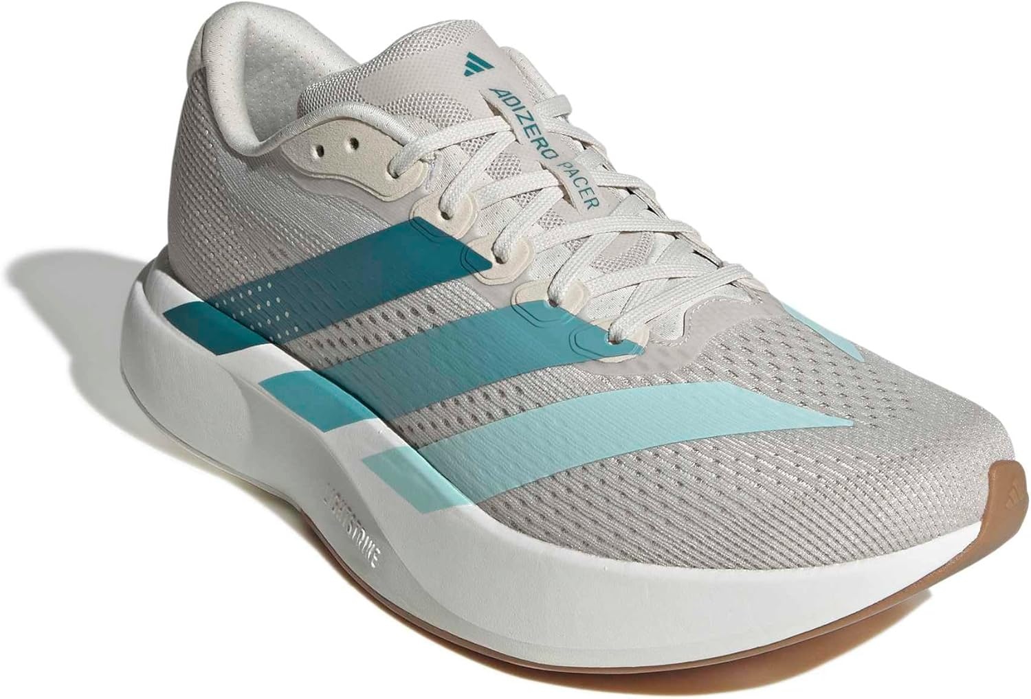 image:imageadidas Mens Adizero Pacer Running ShoeAluminaArctic FusionWhite