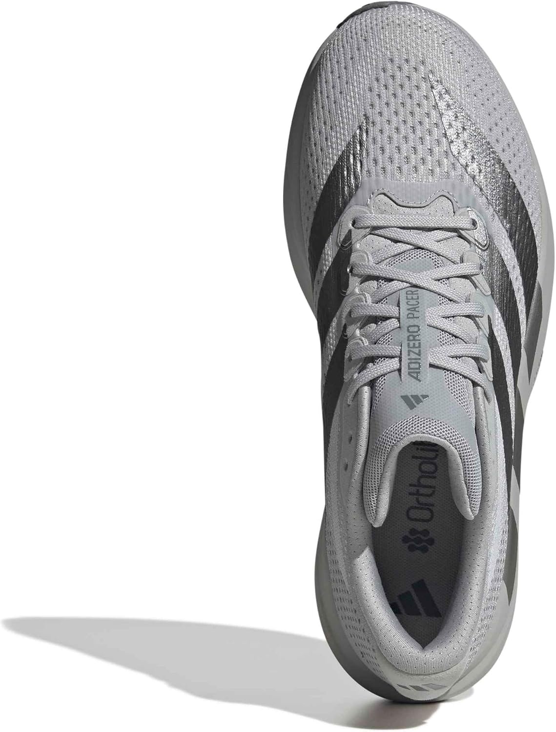 image:imageadidas Mens Adizero Pacer Running ShoeGreyIron MetallicDark Grey